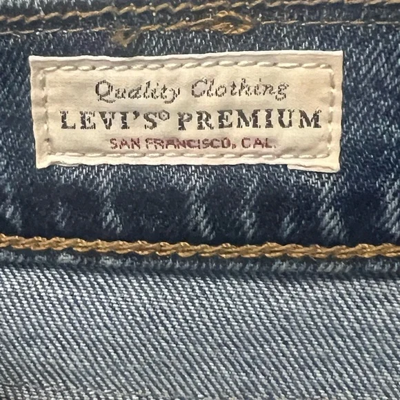 Levi’s Selvidge Slim Taper 512 Jeans with Patches Size 31 x 32